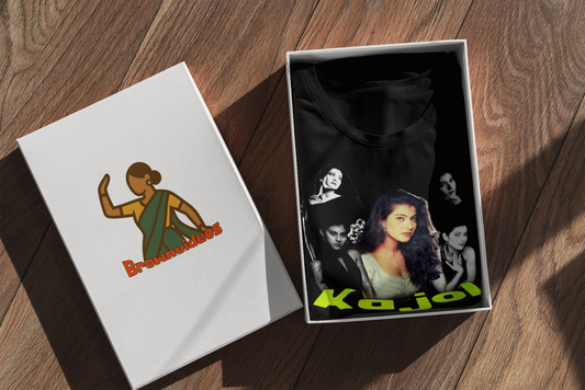 Kajol T-Shirt – Bollywood Pop Art Graphic Tee